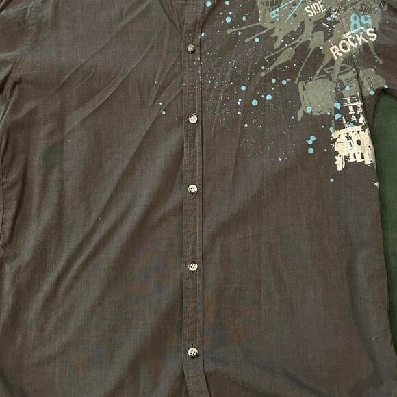 Rare vintage grunge dkny button up - Picture 2 of 5